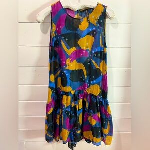 💙MANILA GRACE – Sleeveless Abstract Print Dress – Size 40 (M)